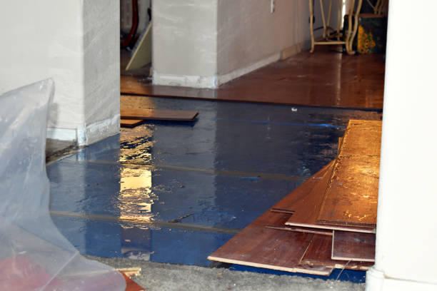 Professional Burst Pipe Cleanup technician working in Croton, OH